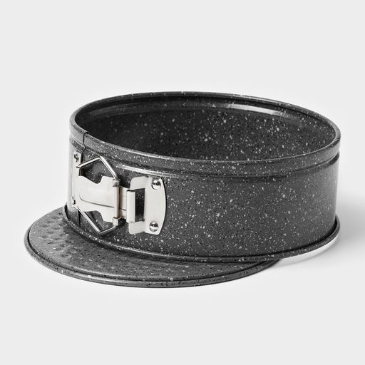 Форма для выпечки Доляна «Мрамор», 17×7 см, съёмное дно, антипригарное покрытие, серая