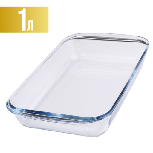 31043 Жаровня стекло в коробке 1л 25,7х15,2х4,5см LR (х12) - Mayer&boch фото 2