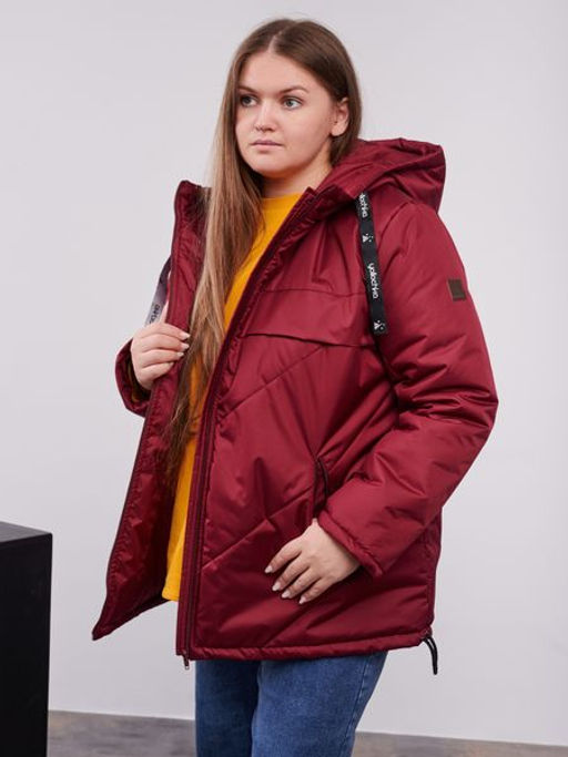 Куртка демисезонная Нэт бордо - Yollochka фото 5
