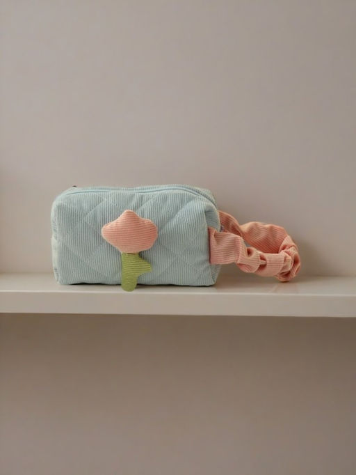 Косметичка-пенал "Flower" blue, 20*12,5*8,5 см