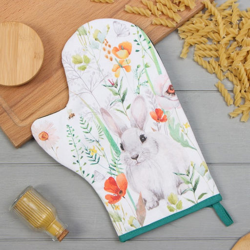 Варежка-прихватка Этель Маки 20х28см,саржа, 100% х/л, ватин 250г/м2  фото 5