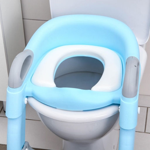 Детское сиденье на унитаз, цвет серый/голубой