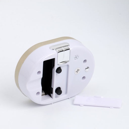 Будильник «Кантик» с подсветкой, 10×7.5 см, от батарейки АА, золотой