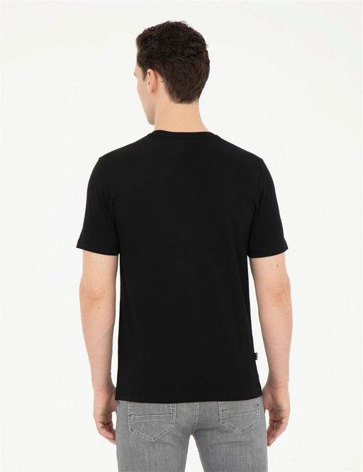 Siyah Slim Fit Basic Ti__rt - Pierre cardin фото 5
