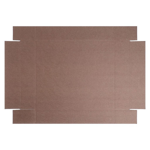 Цена за 5 шт. Коробка сборная без печати крышка-дно бурая без окна 37 х 32 х 7 см - Simaland фото 3