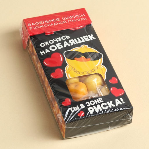 Вафельные шарики в глазури Охочусь на обаяшек вкус: дыня- банан, 50 г. - Simaland фото 6