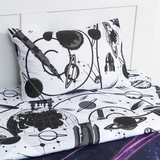 Постельное бельё Этель 1,5 сп Space surfer 143х215 см, 150х214 см, 50х70 см -1 шт, 100 % хлопок, бязь  фото 2