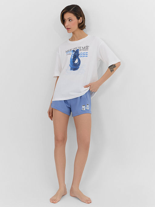 КОМПЛЕКТ ЖЕНСКИЙ (ДЖЕМПЕР, ШОРТЫ) - Mark formelle фото 8