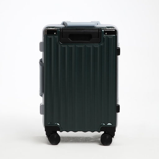 Чемодан малый 20, отдел на молнии, 2 кодовых замка, 4 колеса, крючок, цвет тёмно-зелёный - Simaland фото 4