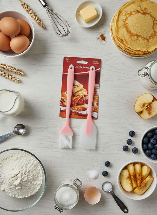 Цена за 2 шт. Набор кисточка+лопатка OLS-014-4