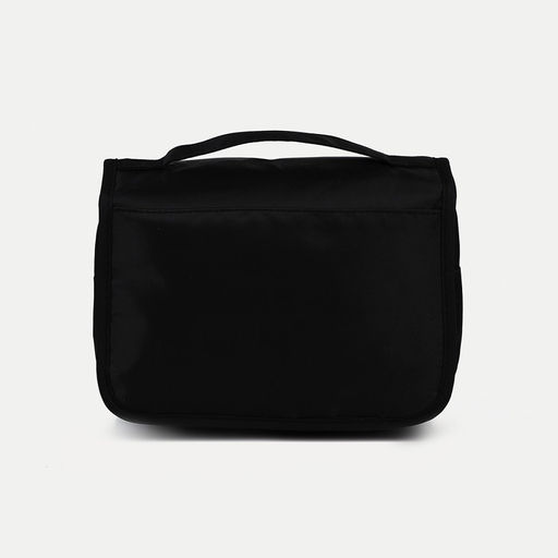 Косметичка-несессер дорожная на молнии, липучках, с крючком, с ручкой, чёрная - Simaland фото 2