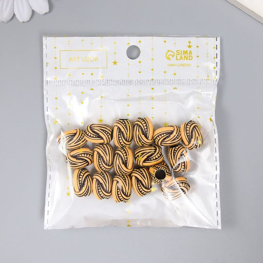 Бусины для творчества пластик Этно. Плетение набор 20 гр 1,2х1,2х1,5 см - Арт узор фото 3