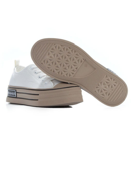 05-6036-12 WHITE/BROWN Кроссовки женские (искусственные материалы) - No name фото 15