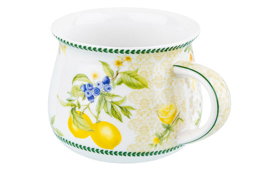 Кружка 250 мл 11*8,5*7 см Лимоны, бочонок, NEW BONE CHINA - Elan gallery фото 4