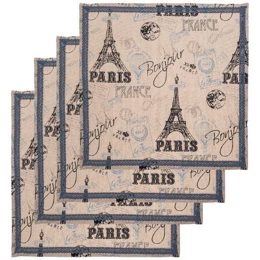 НАБОР САЛФЕТОК ИЗ 4-Х ШТ РАТАТУЙ,40Х40СМ+40Х40, 100 - Lefard фото 2