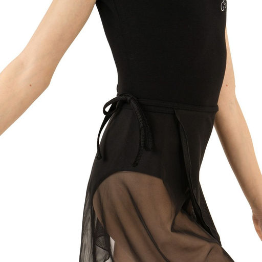 Юбка гимнастическая Grace Dance, с запахом, р. 26-28, цвет чёрный  фото 4