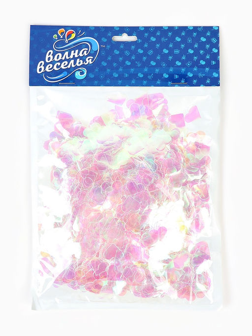 Конфетти Сердце перламутровый, хамелеон, 1.5 см, 50 г