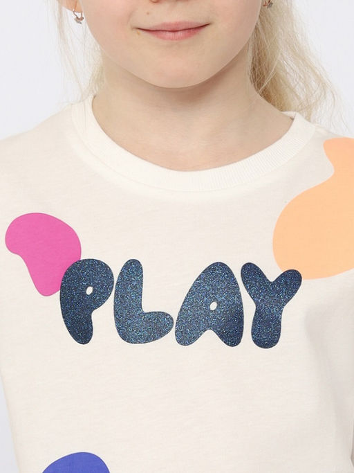 CRB wear/CSKG 63761-21-395 Футболка для девочки,экрю/Ex.Cherubino фото 3