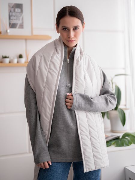 Шарф светло-серый - Yollochka фото 4