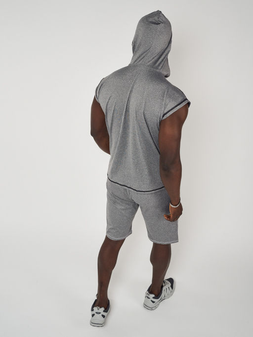 Спортивный костюм летний мужской серого цвета 22610Sr