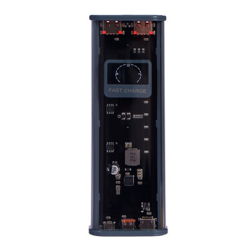 Внешний портативный аккумулятор CRR-29, 20000 мАч, 2USB, 3 А, с дисплеем, быстрая зарядка, серый - Simaland фото 3