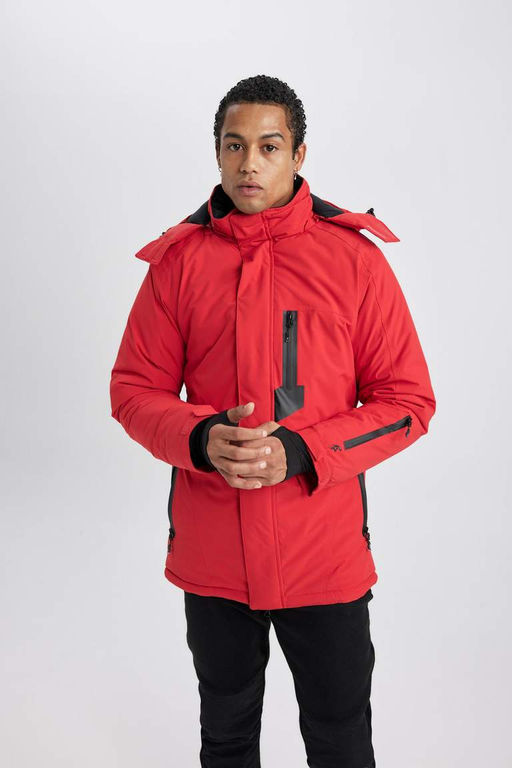 DeFactoFit Водонепроницаемая лыжная куртка с термоизоляцией и капюшоном  фото 6