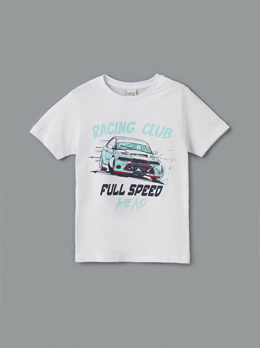 Bisiklet Yaka Erkek ?ocuk ?ortlu Pijama Tak?m?