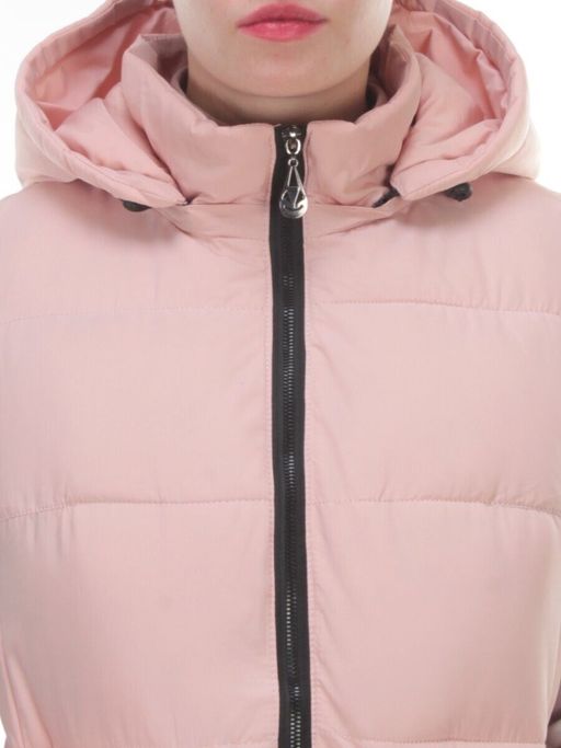 M21-01 PINK POWDER Длинный жилет без рукавов (холоффайбер) - Фабричный китай фото 3