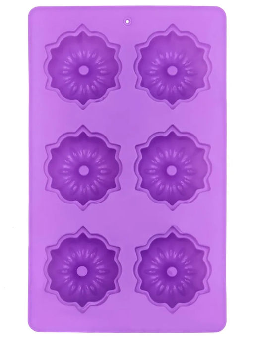 Форма для выпечки силикон 6 кексов №3 арт. KT-S-310, 010730