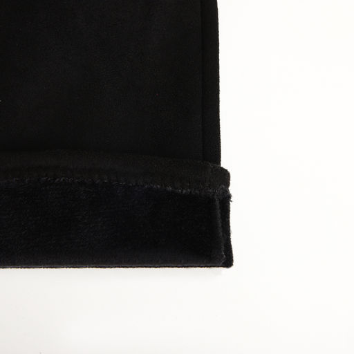 Перчатки женские замшевые, безразмерные, сенсорные, без утеплителя, чёрная