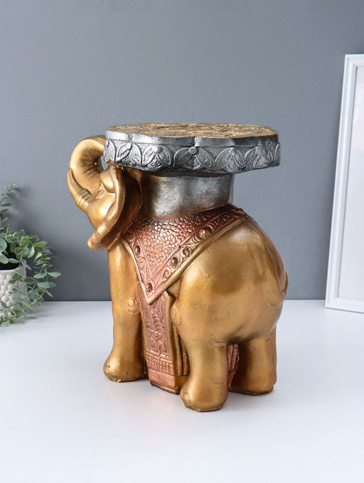 Фигура-подставка "Слон" бронза, 35х40х25 см