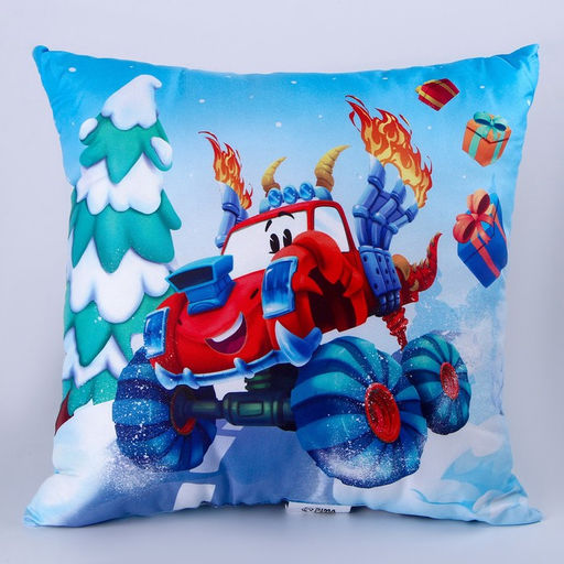 Подушка квадратная Тачка - Mni mnu фото 3