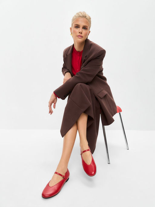 25504003054, Балетки женские, ARGO Натуральная кожа  фото 8