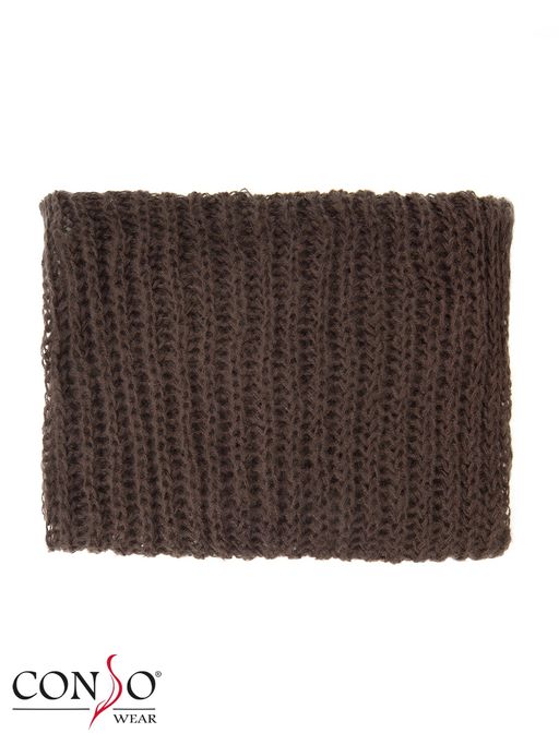 KN180334 - коричневый Шарф женский. Размер 40х60 см - Conso фото 4
