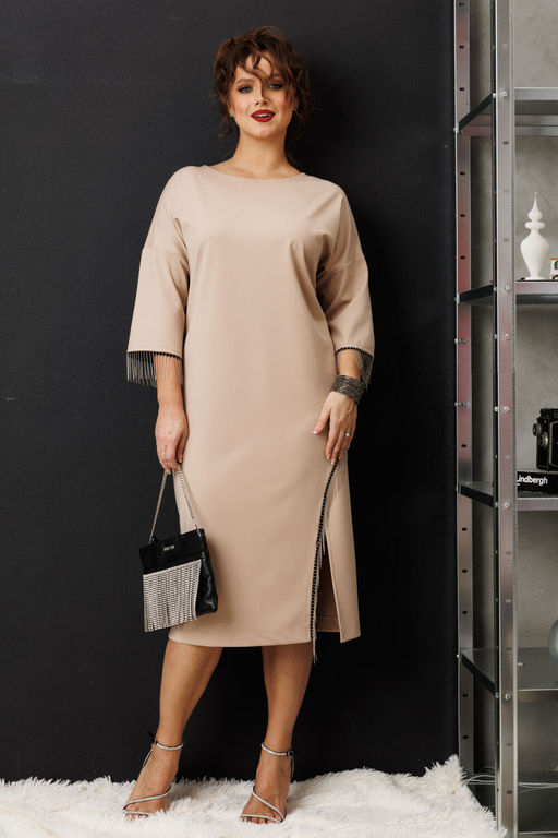 Платье Anastasia 1308 кофе  фото 4