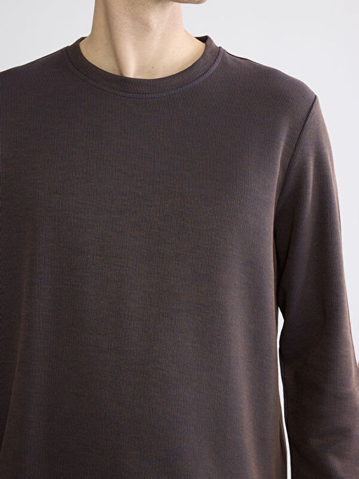 Bisiklet Yaka Erkek Sweatshirt