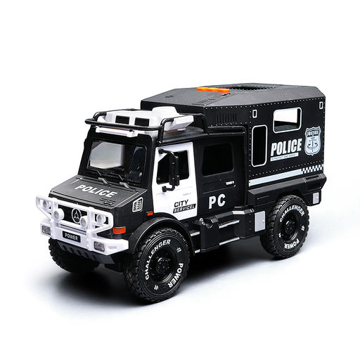 Машина "Трейлер. Полиция" (свет, звук) в коробке