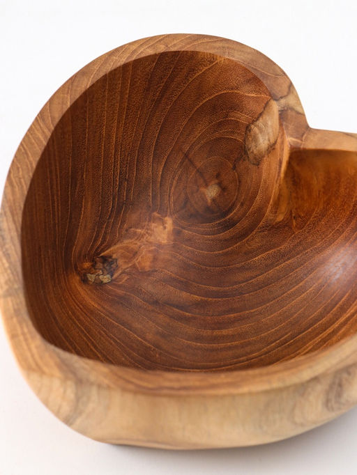 УЦЕНКА Салатник Сердце 20?20?9 см, тиковое дерево