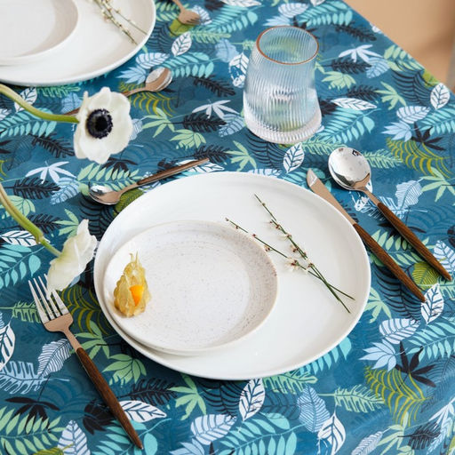 Скатерть Этель Папоротник 149х180 см, 80% хл, 20% пэ, сатин 110 г/м2  фото 3