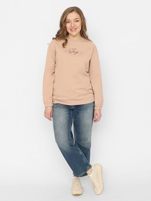 CRB wear/FSSW 60250-31 Джемпер женский,бежевый/Ex.Cherubino  фото 2