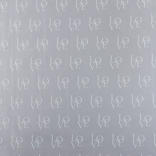 Плёнка для цветов упаковочная матовая «Любовь» 0.7 х 8 м, 40 мкм