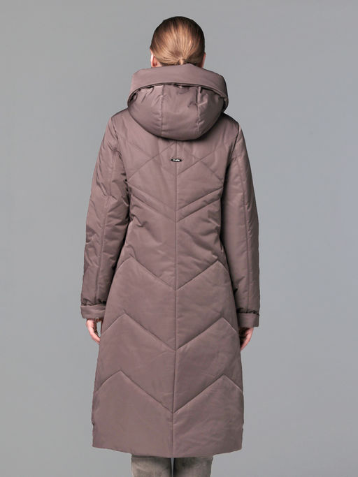 25308 Пальто дем. коричневый - Dizzyway фото 5