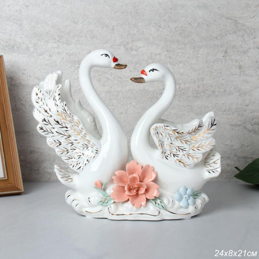 Статуэтка Лебеди 23х9х21 см / W3094 /уп 24/ - ГалеонТрейд фото 2