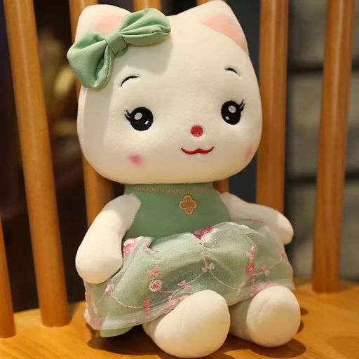 Мягкая игрушка Кошка в платье 30 см - Storyland фото 3