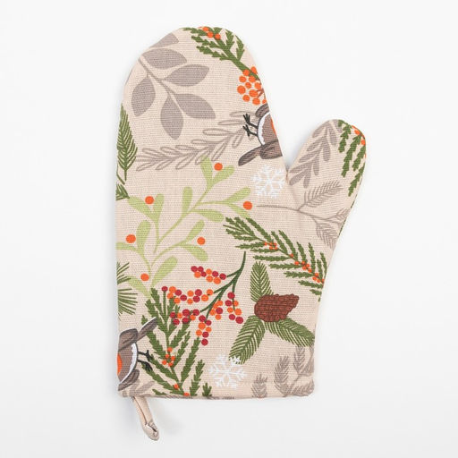 Цена за 2 шт. Варежка-прихватка Доляна Bullfinch 20×27 см, 100% хлопок, ватин 250 г/м²