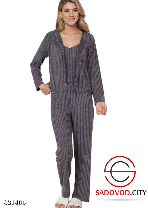 Пижама тройка из хлопка