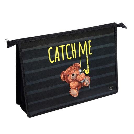 Папка для труда, А4, пластиковая, 32.5×23×10 см «Мишка»