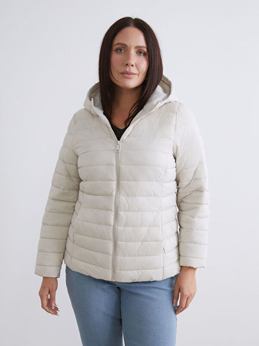 Kad?n Kap??onlu D?z ?i?me Mont