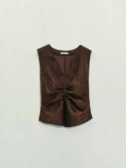 Жилет с драпировкой / Zarina