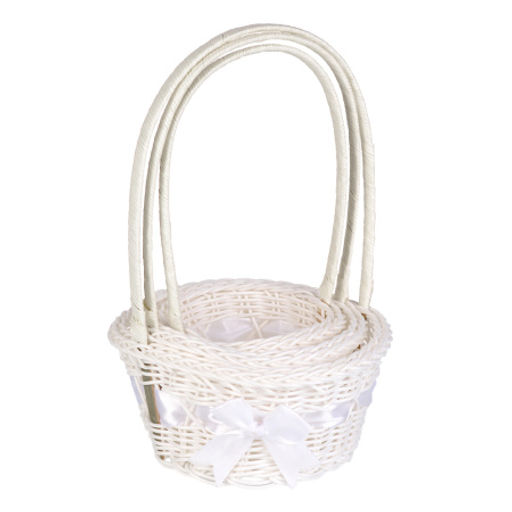 Корзина плетеная 3 штуки набор / GN295-15 /уп 200/белая - Галеонтрейд фото 2